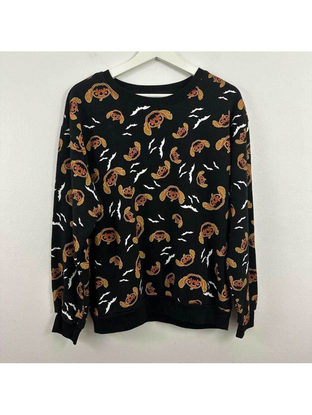 Disney Women’s Stitch Halloween Pullover Sweatshirt Size XL